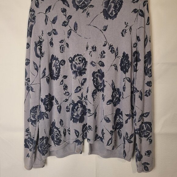 Alfred Dunner Size M Floral Button Cardigan Sweater Cottagecore Grannycore - Picture 4 of 4